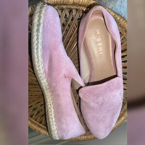 M. Gemi Blush Suede Espadrilles